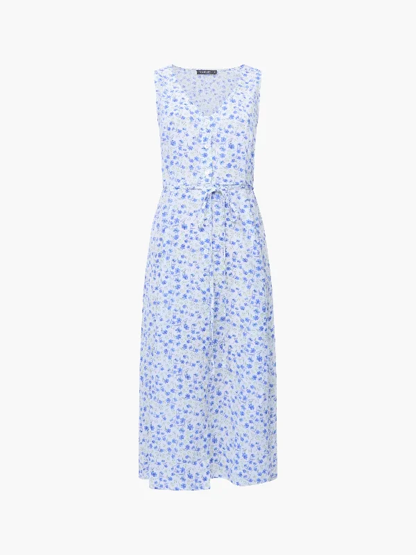 Midi dresses with cotton - blend materials for everyday comfort Camille V-Neck Sleeveless Dress