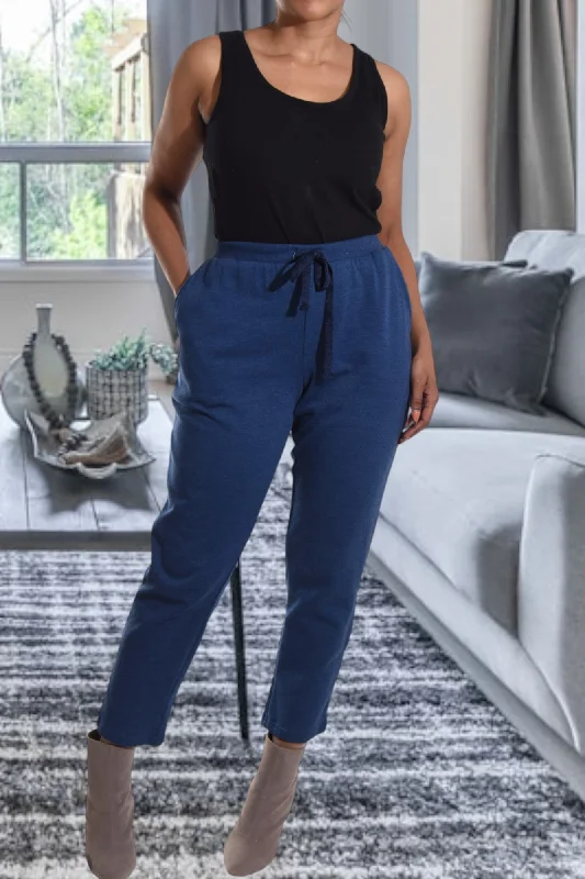 Cropped Women's Corduroy Pants in Autumn ColorsLadies Navy Track Pants