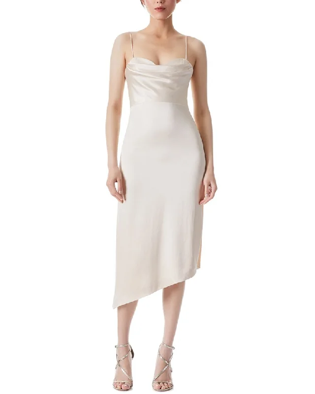 Off - the - Shoulder Women Dress for a Romantic and Feminine Look Off - the - Shoulder Women Dress for a Romantic and Feminine Look alice + olivia Kiyoko Double Cowl Mid Dress