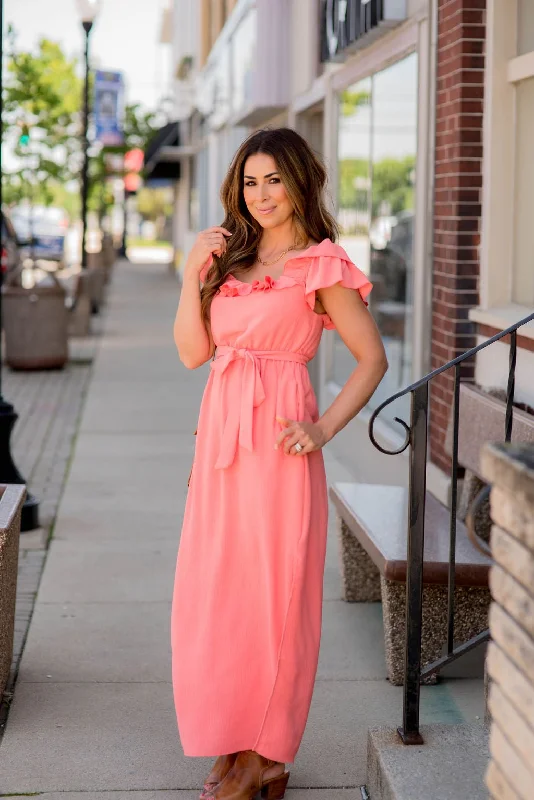 Maxi dresses with an empire waist for a flattering fit on all body typesAll The Ruffles Maxi Dress