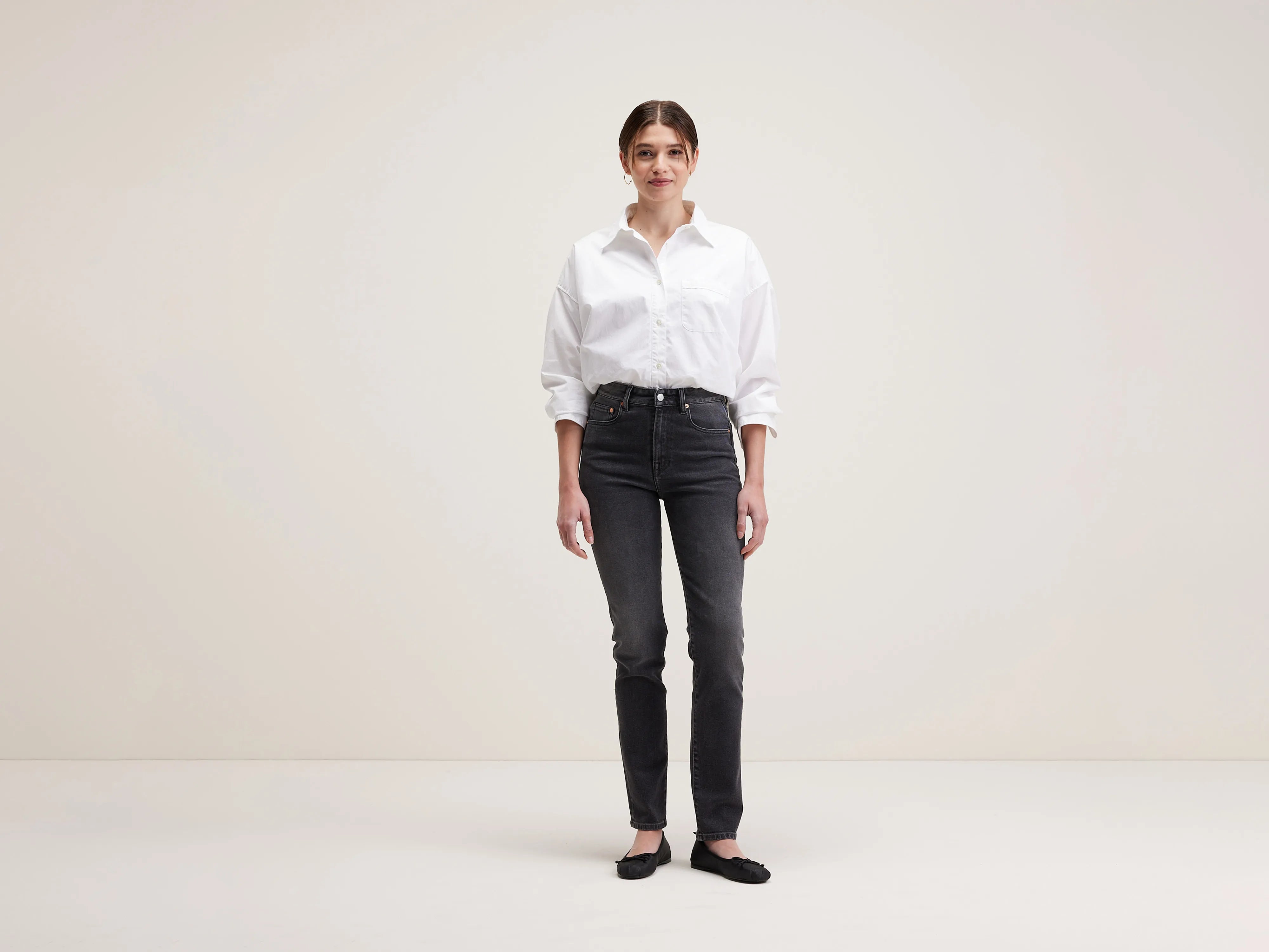 Embroidered women jeans with intricate patternsPing slim jeans (242 / W / VINTAGE BLACK)