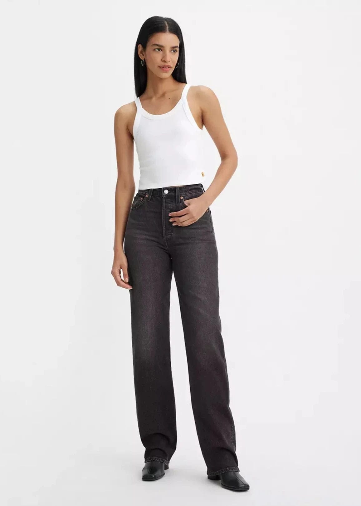 Women's unisex - style casual pants Ripped women jeans for a rebellious and fashion - forward style Ribcage Full Length - Static Noise Overload
