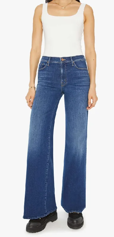 Women's button - fly jeans pants Wide - leg women jeans for a modern and relaxed vibe MOTHER DENIM THE TWISTER SNEAK