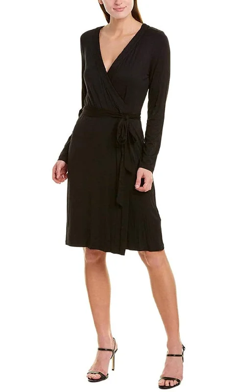 Cocktail dresses with an abstract print and a high - low hemlineAdrianna Papell - AP1D103383 Knee Length Faux Wrap A-Line Dress