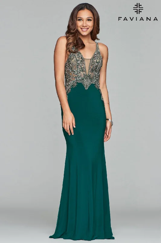 Bodycon dress for a business networking event​Faviana Long Formal Prom Dress S10002 Sale