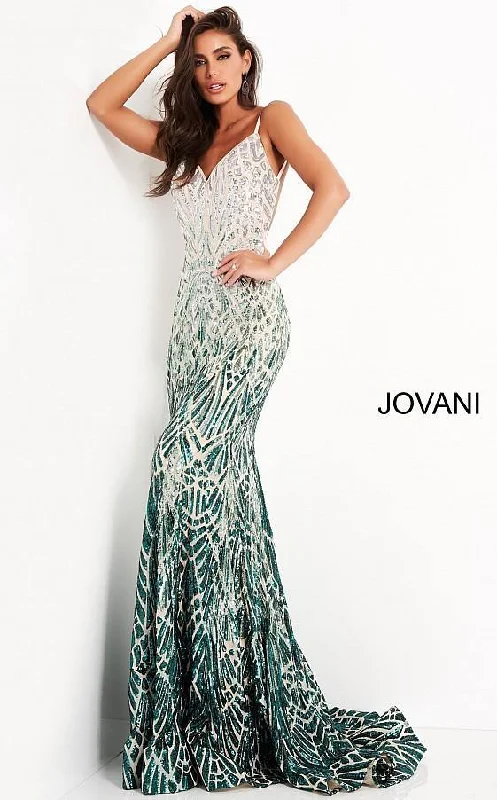 Maxi bodycon dress for a beach wedding​Jovani 06450 Prom Long Sexy Spaghetti Strap Dress