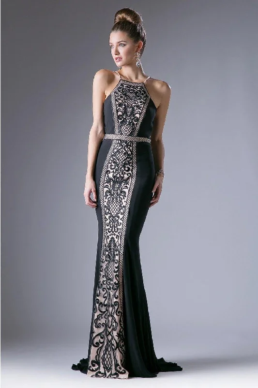 Ribbed - texture wedding guest dresses in neutral colorsCinderella Divine CD83821 Prom Long Formal Dress