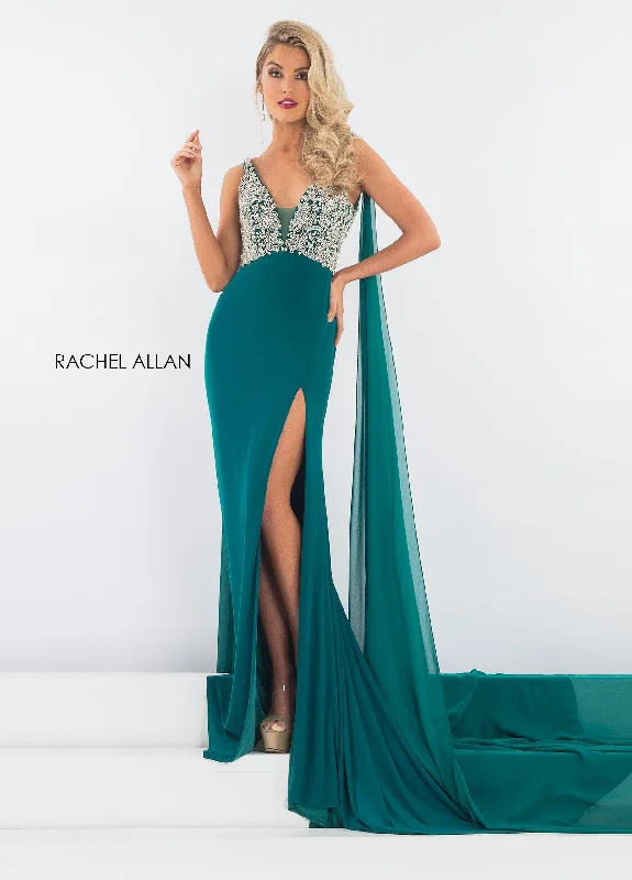 Bodycon dress made of cotton for a breathable option​Rachel Allan Long Formal Prom Dress