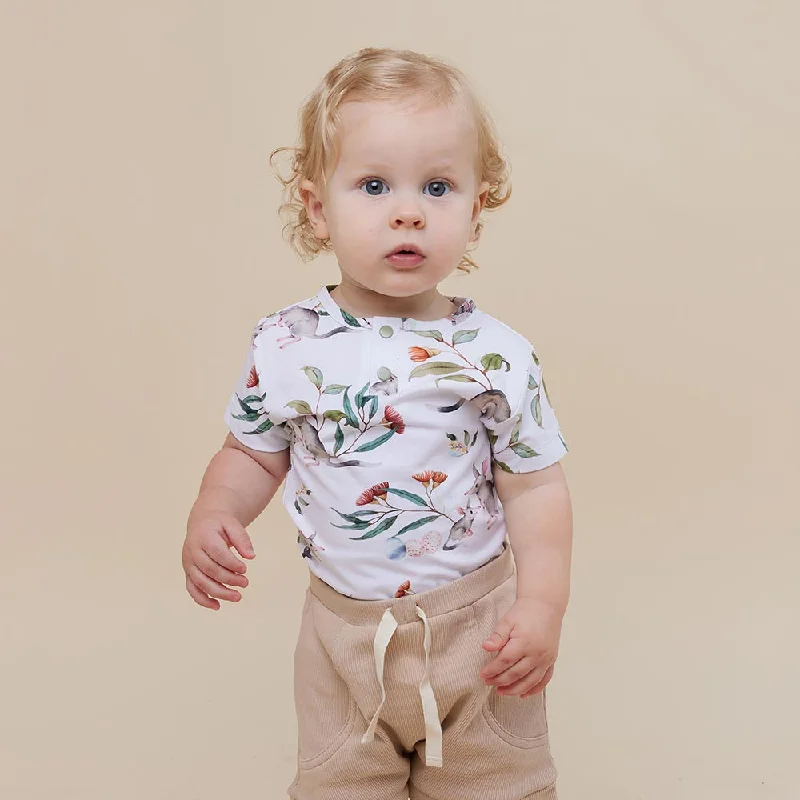 Mesh Bodysuits for a Bold and Edgy Fashion StatementEaster Bilby Short Sleeve Organic Bodysuit